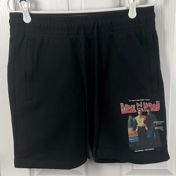cross colours Other - Pre-Owned Shoe Palace x Boyz N The Hood Men’s Black Swear Shorts, Size M